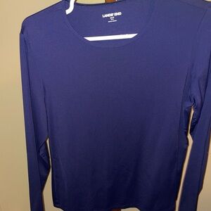 Lands' End Navy rash guard